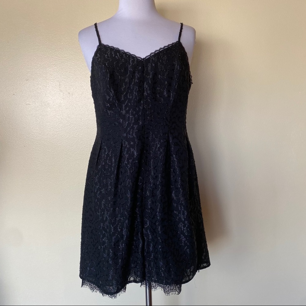 Bcbgeneration Black V-Neck Spaghetti Strap Romper - image 6